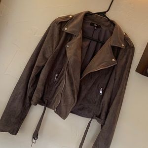 🚫SOLD🚫Faux Sued Cropped Jacket🚫SOLD🚫